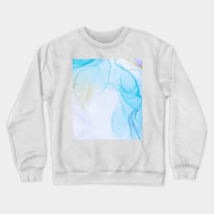 Creative abstract artwork made with alcohol ink colors. Abstract painting colorful liquid alcohol ink technique. Crewneck Sweatshirt